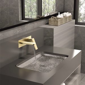 INTER CERAMIC WALL-MOUNTED BASIN TAP ELINOR 8110191 24.8X14.2X24CM GOLD